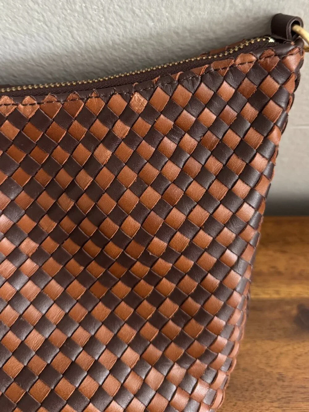 Juniper Small Hobo Shoulder Bag in Woven Leather - The Sak